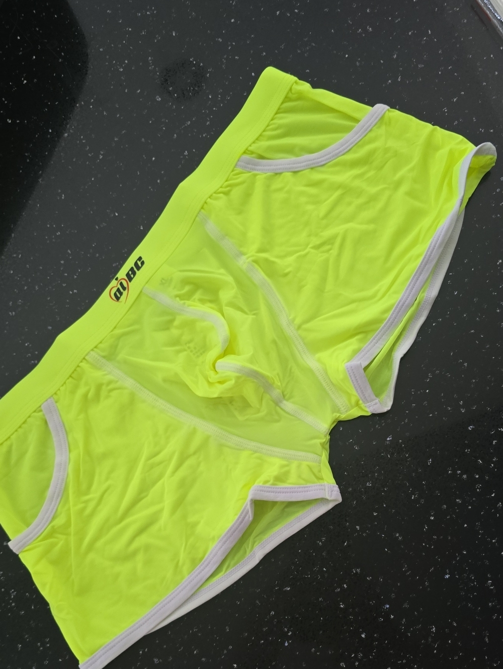Neon Boxer Briefs with White Trim
